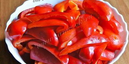 Шаг 3: лечо из болгарского перца