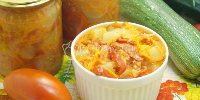 Рецепт лечо из кабачков на зиму