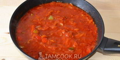 Шаг 6: лечо из кабачков с томатной пастой