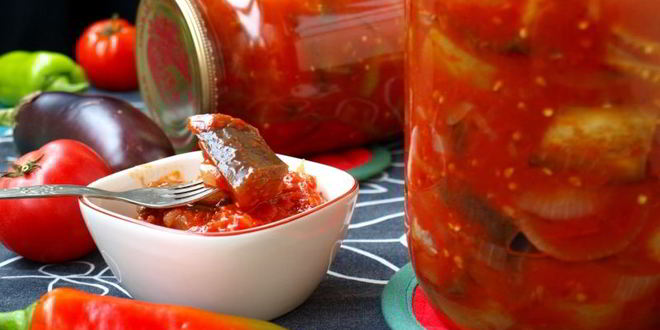 Рецепт Лечо с баклажанами на зиму