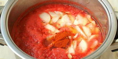 Шаг 3: лечо с баклажанами ны зиму