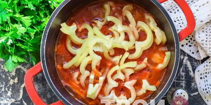 Шаг 3: лечо с кабачками