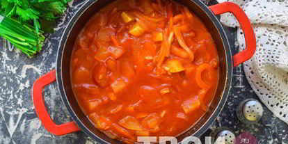 Шаг 6: лечо с кабачками