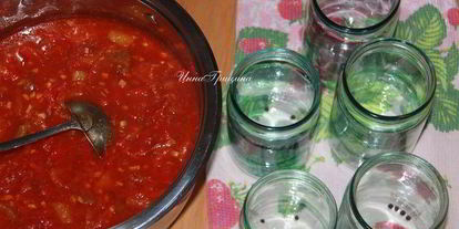 Шаг 13: лечо с виноградным соком