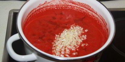 Шаг 5: лечо с виноградным соком