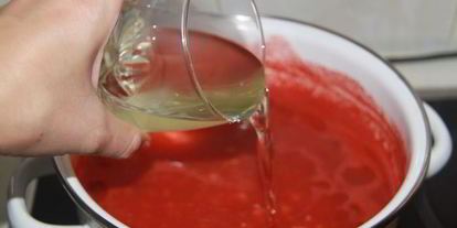 Шаг 9: лечо с виноградным соком