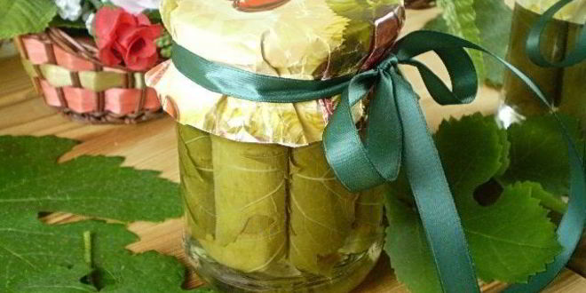 Рецепт листьев для долмы на зиму