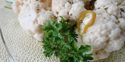 Шаг 7: быстромаринованной цветной капусты в микроволновке