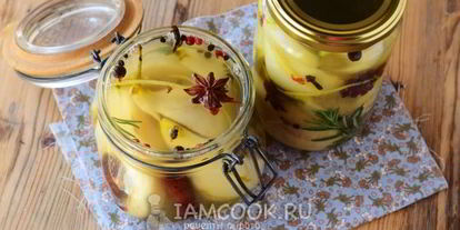 Шаг 13: груш, маринованных на зиму