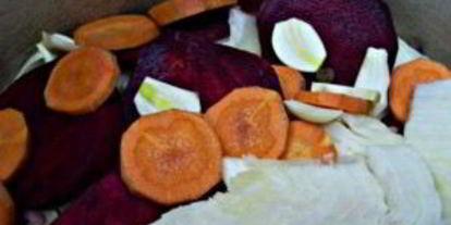 Шаг 5: капусты маринованной с чесноком и свеклой