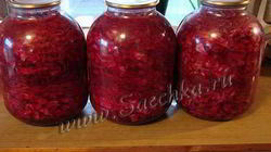 Рецепт Капусты, маринованной со свеклой