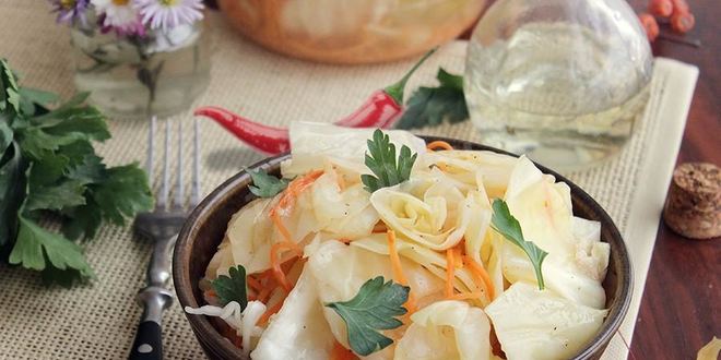 Рецепт капусты провансаль кусочками