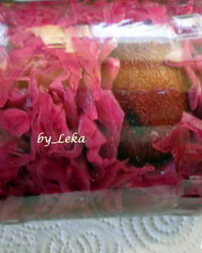 Рецепт краснокочанной капусты, маринованной со сливами