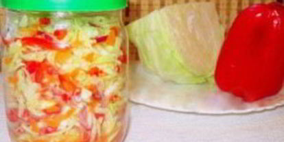 Шаг 6: маринованной капусты с красным перцем