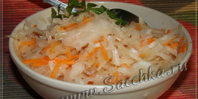Рецепт маринованной капусты с морковью