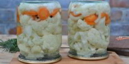 Шаг 7: маринованной цветной капусты с овощами