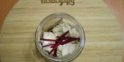 Шаг 3: маринованной цветной капусты со свеклой