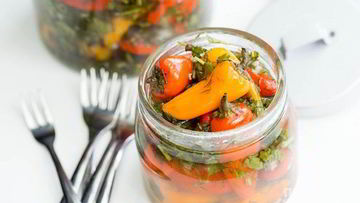 Рецепт Маринованного болгарского перца с чесноком