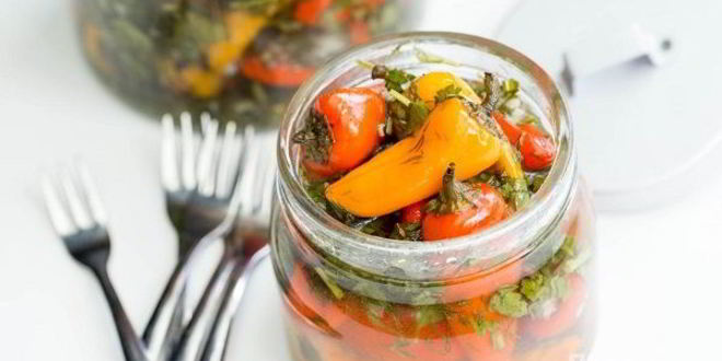 Рецепт Маринованного болгарского перца с чесноком