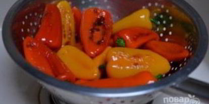 Шаг 1: маринованного болгарского перца с чесноком