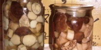 Шаг 3: маринованных белых грибов с уксусом