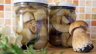Рецепт Маринованных белых грибов Закусочных