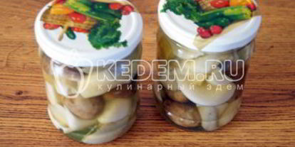 Шаг 8: маринованных белых грибов закусочных