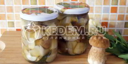 Шаг 9: маринованных белых грибов закусочных