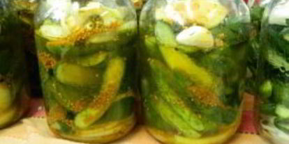 Шаг 3: маринованных огурчиков с горчицей