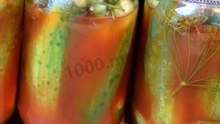Рецепт Маринованных огурцов с кетчупом чили без стерилизации
