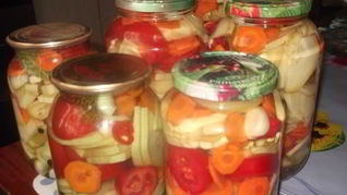 Рецепт Маринованных овощей Краски лета