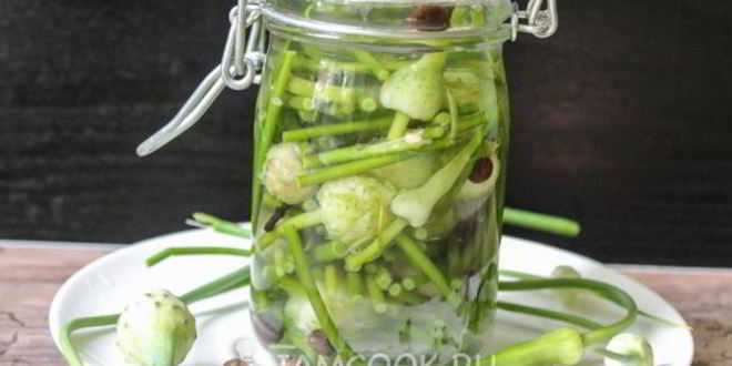 Рецепт маринованных стрелок чеснока