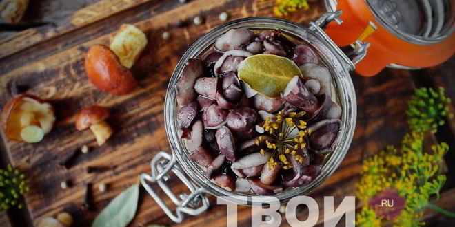 Рецепт маслят маринованных