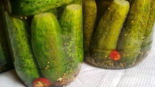 Рецепт Огурцов маринованных на зиму
