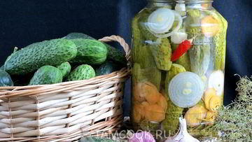 Рецепт Огурцов, маринованных по-польски