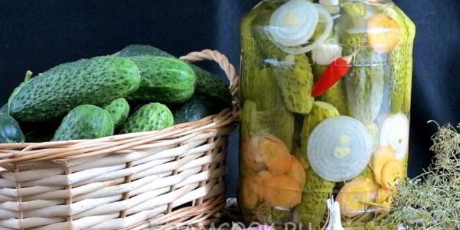Рецепт огурцов, маринованных по-польски