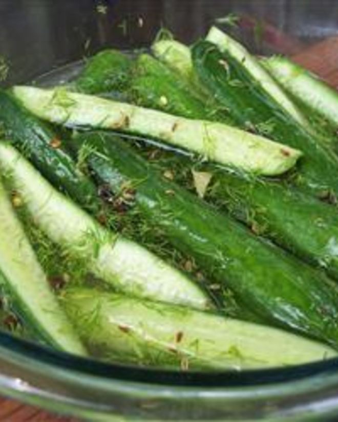 Рецепт остреньких маринованных огурчиков с укропом