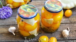 Рецепт Помидоров, маринованных с патиссонами