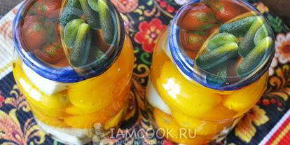 Шаг 7: помидоров, маринованных с патиссонами