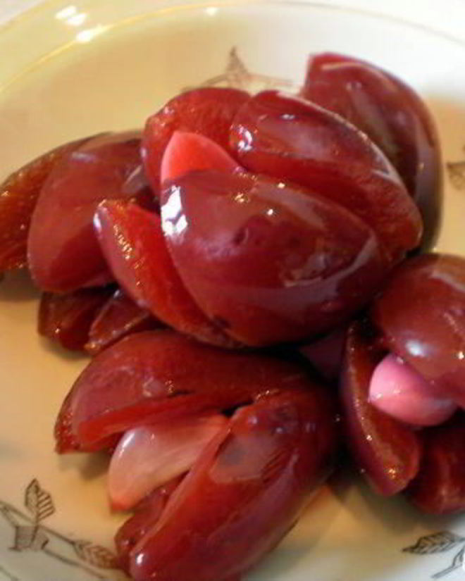 Рецепт сливы маринованной с чесноком