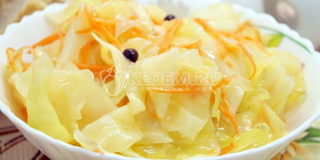 Рецепт вкусной маринованной капусты