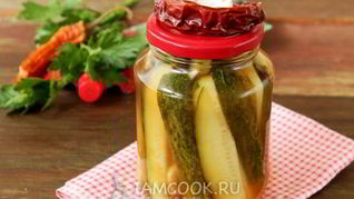 Рецепт Огурцов с кетчупом чили на зиму