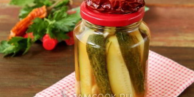 Рецепт Огурцов с кетчупом чили на зиму