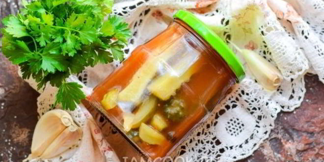 Рецепт Огурцов с томатным соусом на зиму