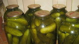 Рецепт Огурцов в банку на зиму