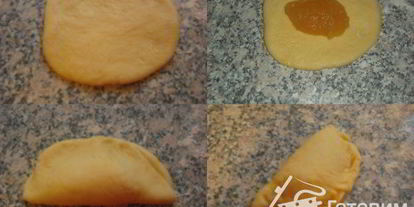 Шаг 6: дрожжевых рулетиков с яблочным повидлом