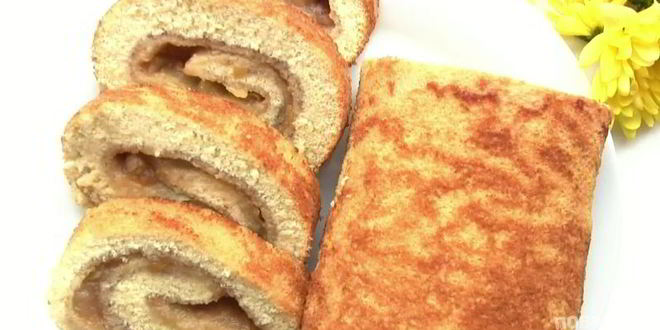 Рецепт рулета с яблочным повидлом