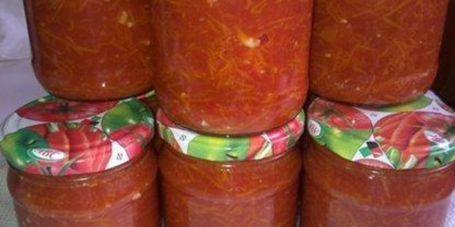 Рецепт приправы из томатов и моркови