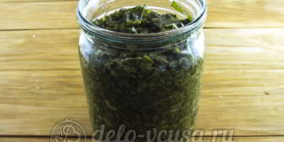 Шаг 6: щавеля с солью на зиму