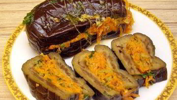 Рецепт Синеньких с морковкой на зиму